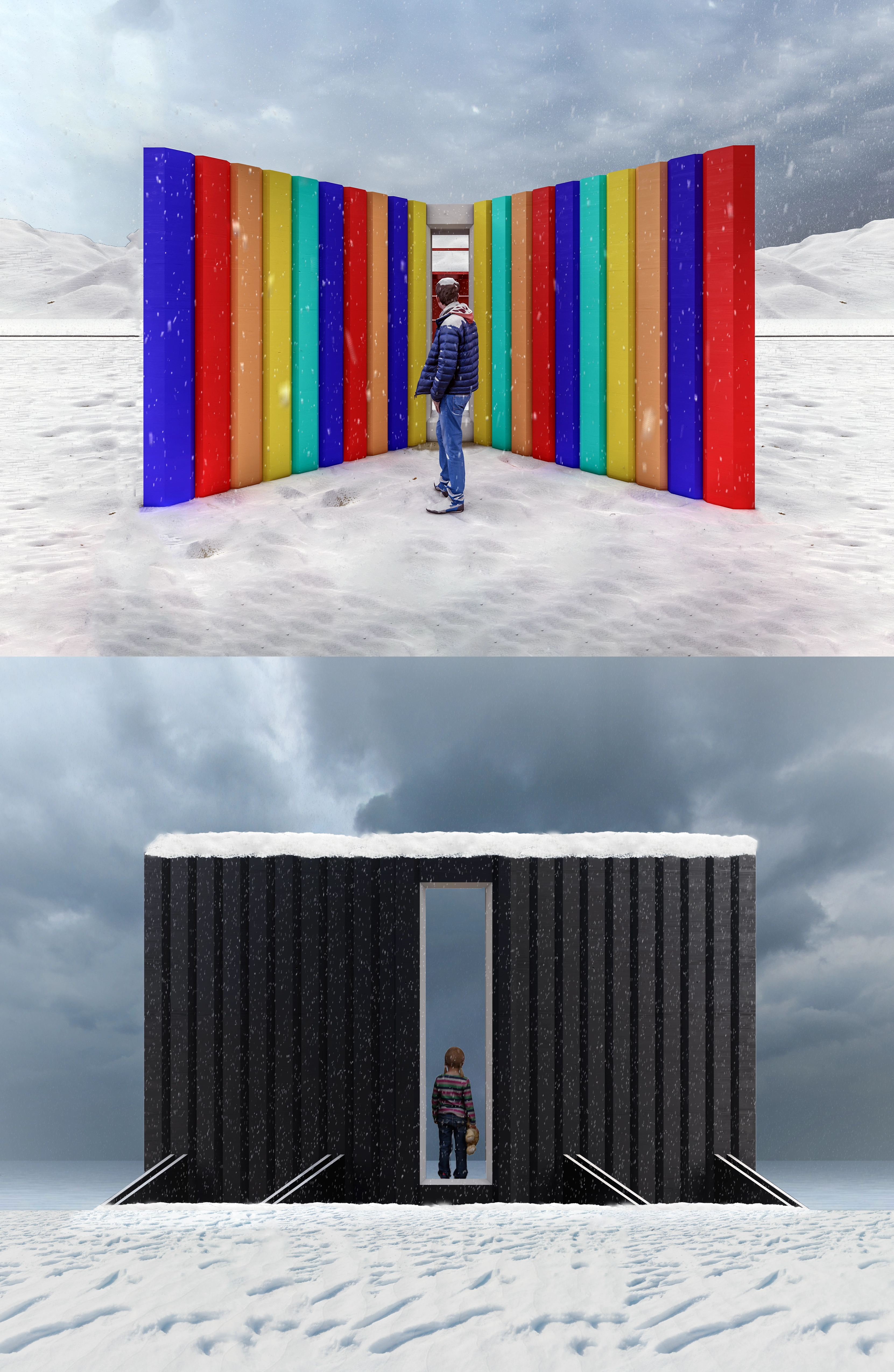 The Slit installation proposal for Winter Stations 2024, Ontario